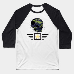 war skull design Baseball T-Shirt